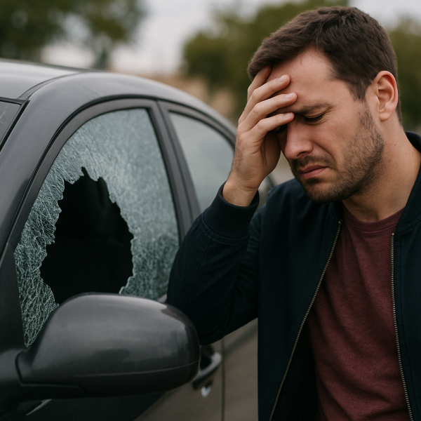 شیشه-ماشین-شکسته